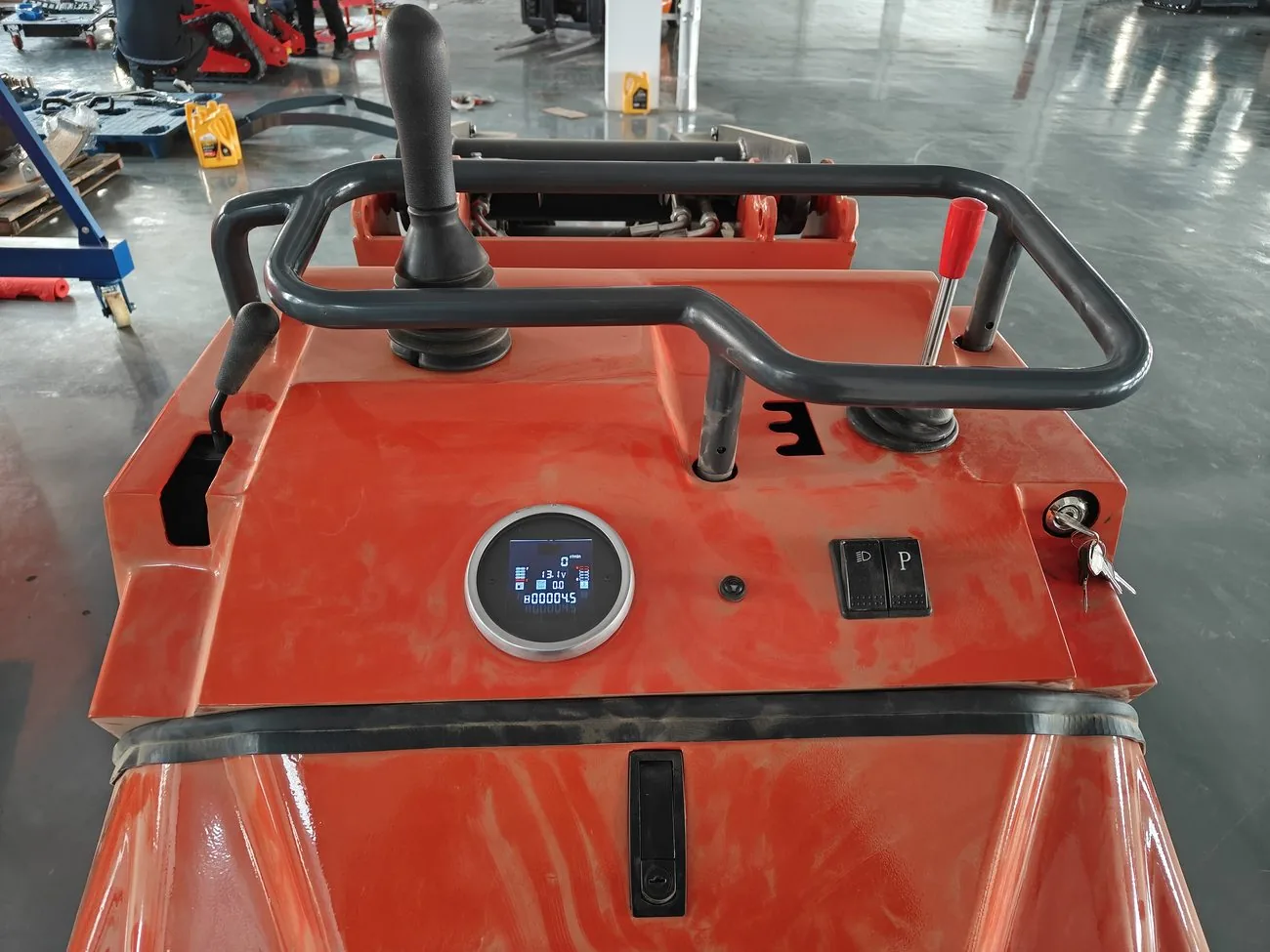 C1200 operator controls with joystick and digital display