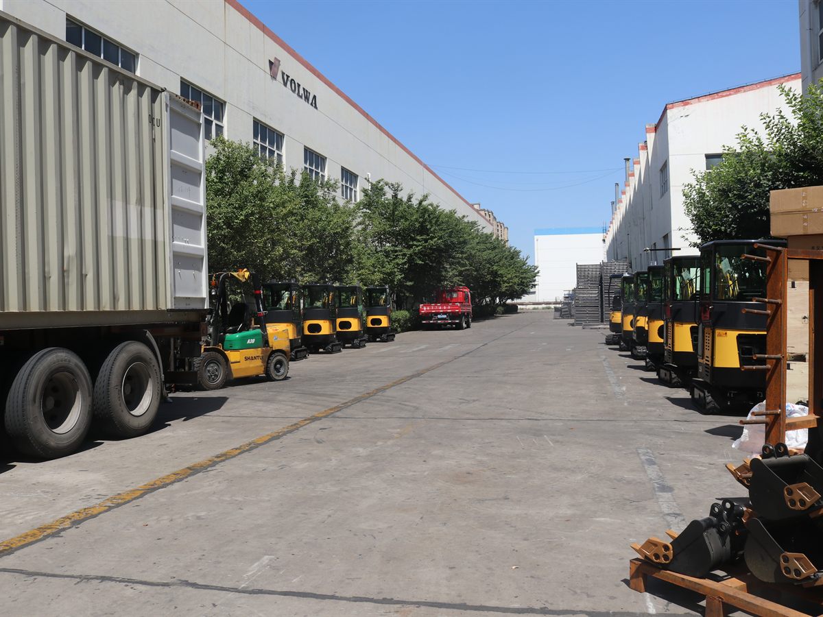KORVA GW30 mini excavator container loading for international shipment