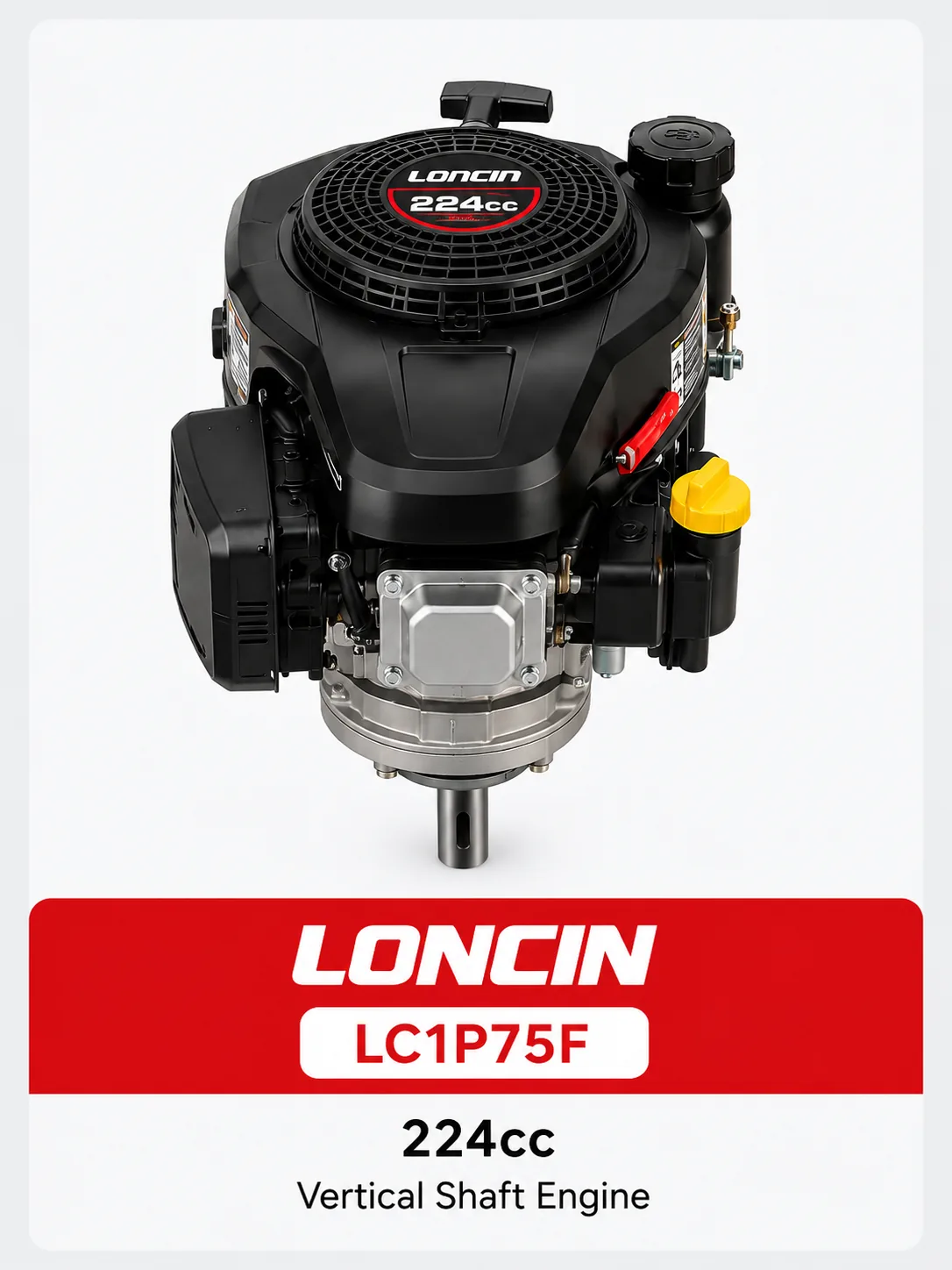 LONCIN LC1P75F 224cc vertical shaft engine