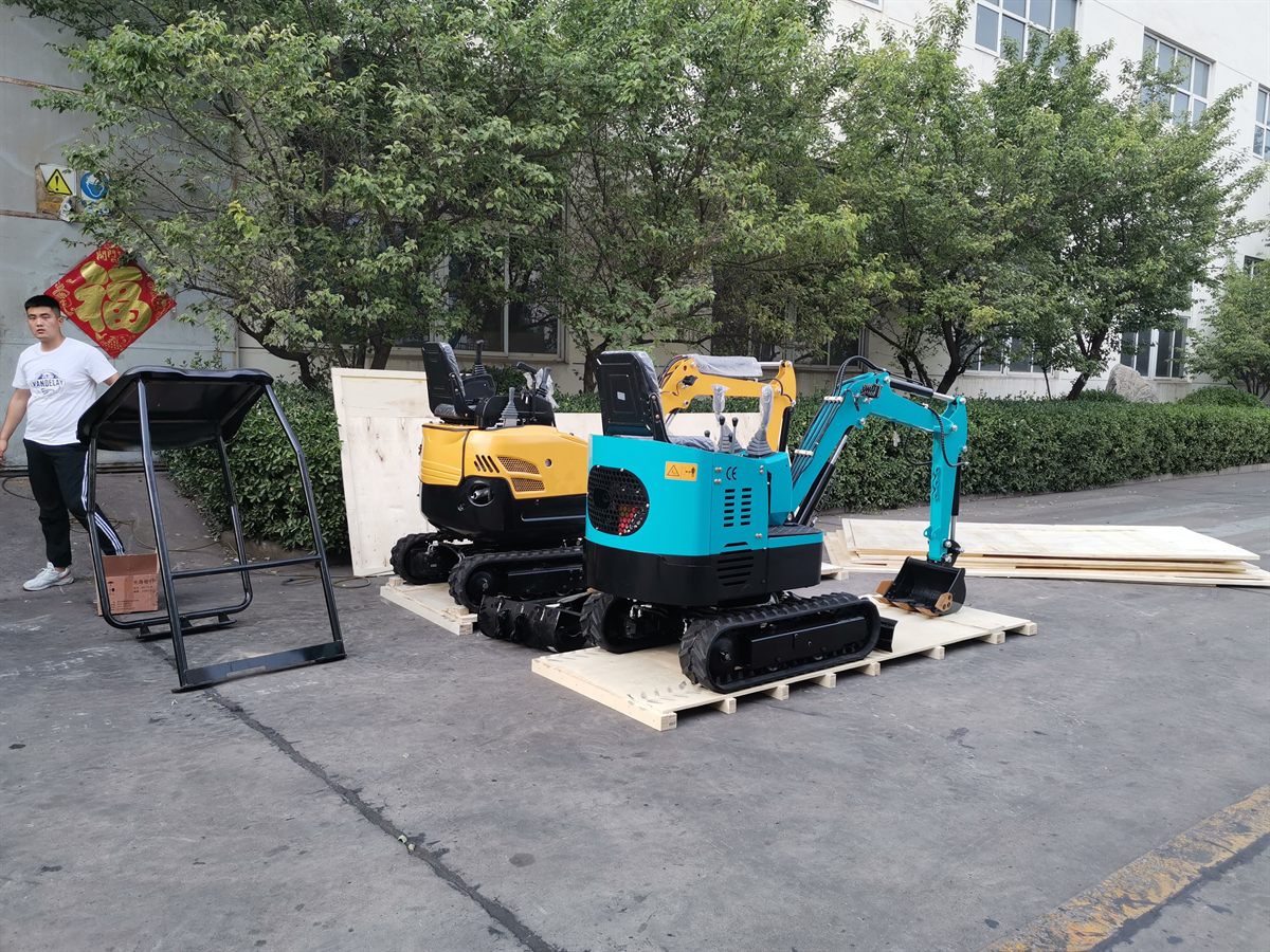 KORVA T10-PRO mini excavator export wooden packing for overseas shipment