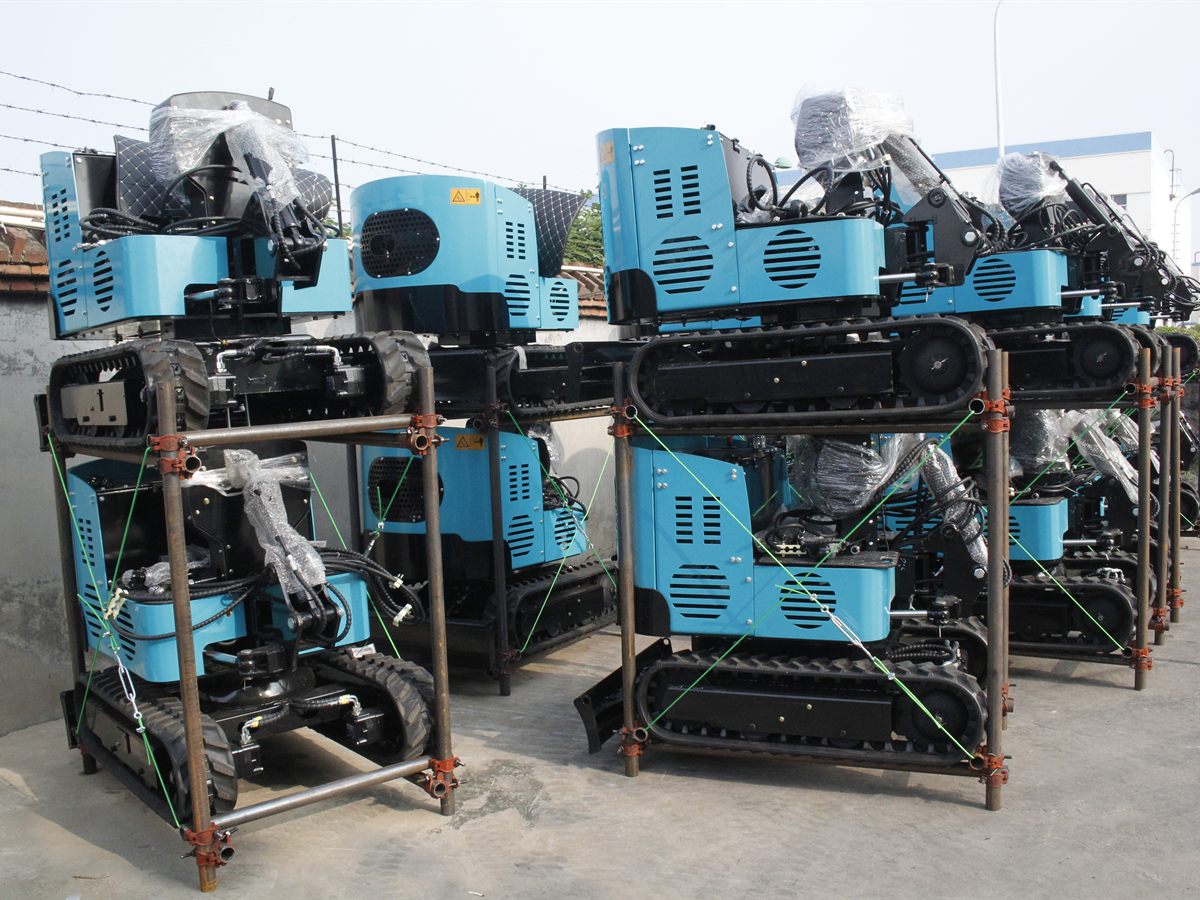 KORVA T10-PRO mini excavator ready for overseas delivery after packing