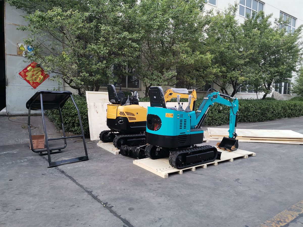 KORVA T12 mini excavator export wooden packing for overseas shipment