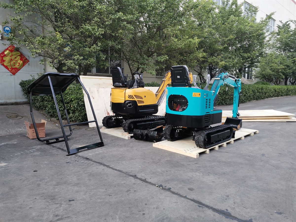KORVA T13PRO mini excavator export wooden packing for overseas shipment